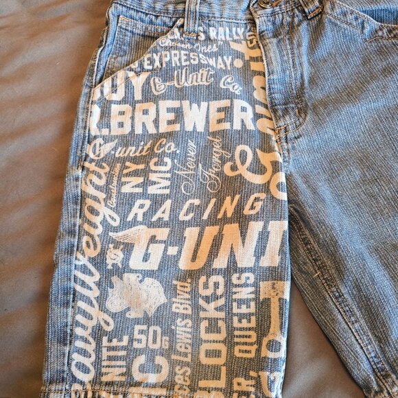 G Unit Tools of the Trade 50 Boys Kids Denim Blue Jean Long Shorts Size 5. - Picture 9 of 10